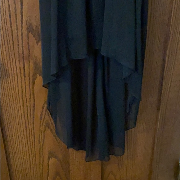 Black Sequin High-Low Dress - Picture 3 of 5